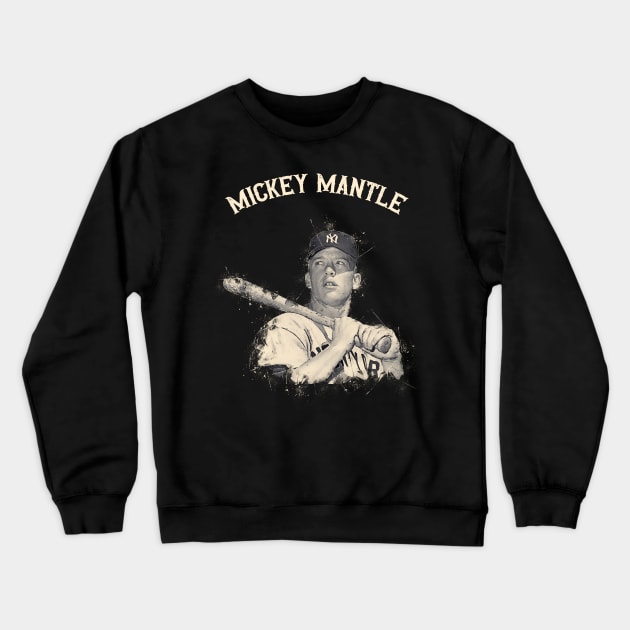 Mickey Mantle Crewneck Sweatshirt by Yopi